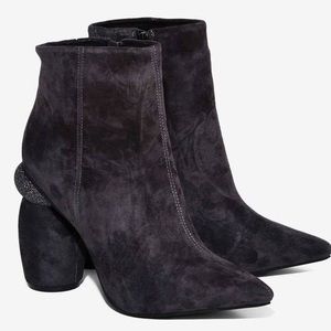 Jeffrey Campbell Sarcosa Suede Heeled Bootie
